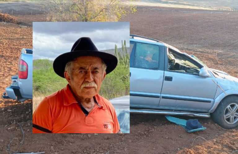 Agricultor morre em acidente de carro na PB-186, entre Caraúbas e Congo